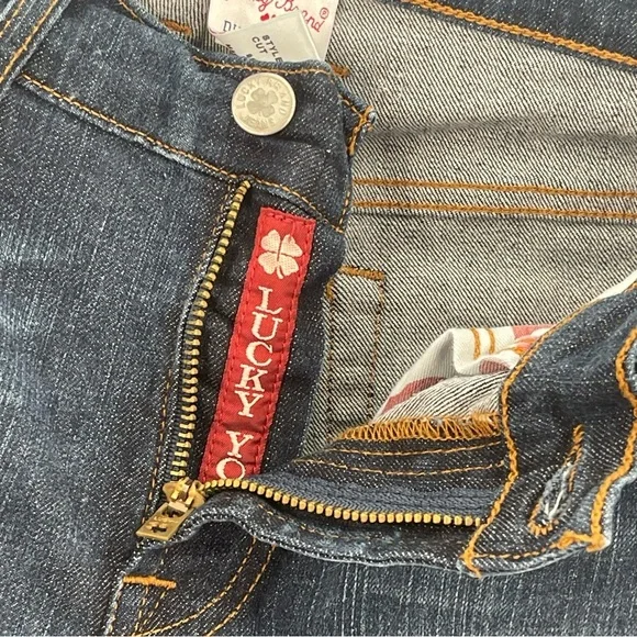 Lucky Brand Women's Straight Leg Jeans - Dark Blue - Picture 6 of 7